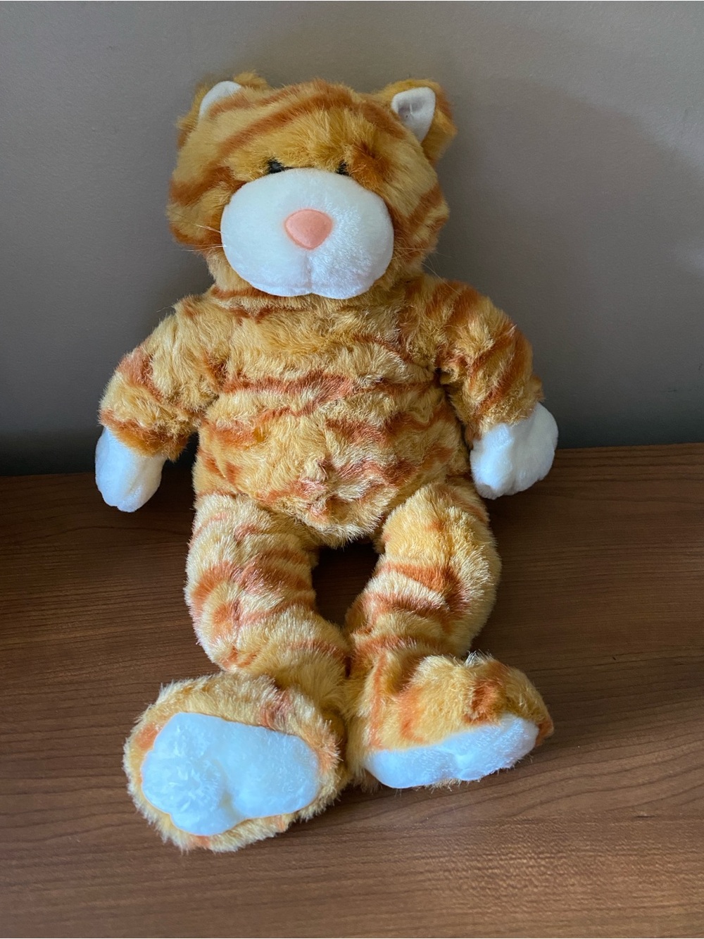 Build A Bear Retired Orange Tabby Cat Plush Stuffed Animal Vintage Toy 17''